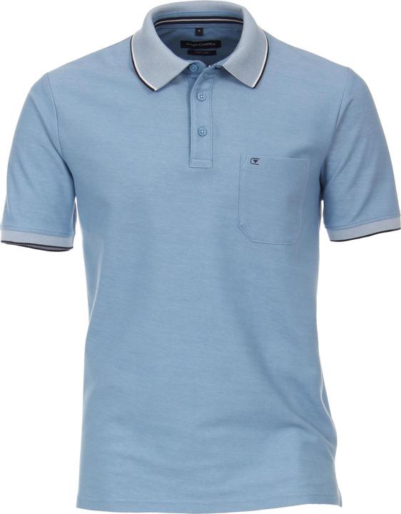 Casa Moda Poloshirt Polo Kurzarmshirt mit Brusttasche und Kontraststreifen (L)