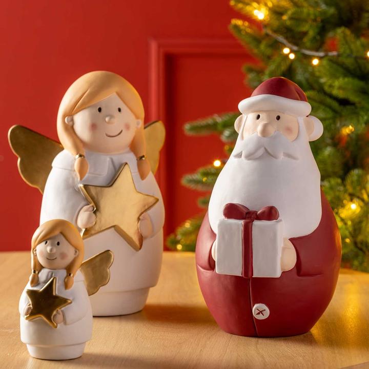 Produktbild Leonardo Weihnachtsfigur Candela Nikolaus 30 cm, Rot/Weiss