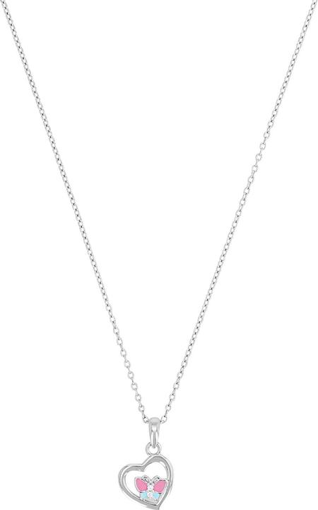 Prinzessin Lillifee Halsschmuck für Mädchen, 925 Sterling Silber, Zirkonia synth. | Herz (Silber 925)
