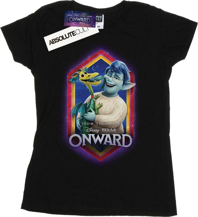 Actual product image Disney Womens/Ladies Onward Laurel And Blazey Crest Cotton T-Shirt (XXL)