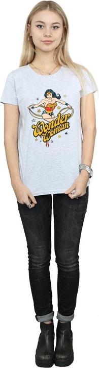 Actual product image Womens/Ladies Wonder Woman Stars Cotton T-Shirt (S)
