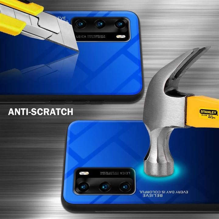 Actual product image Cadorabo TPU 2 colors glass cover (Huawei P40)