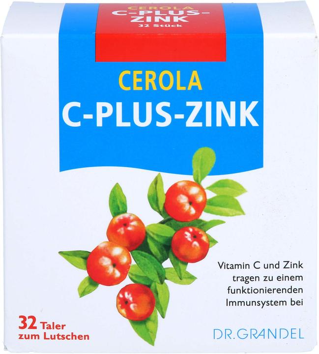 Image du produit Dr Grandel CEROLA C-Plus-Zink Taler, 32 comprimés (32 pièce(s), Cachets)