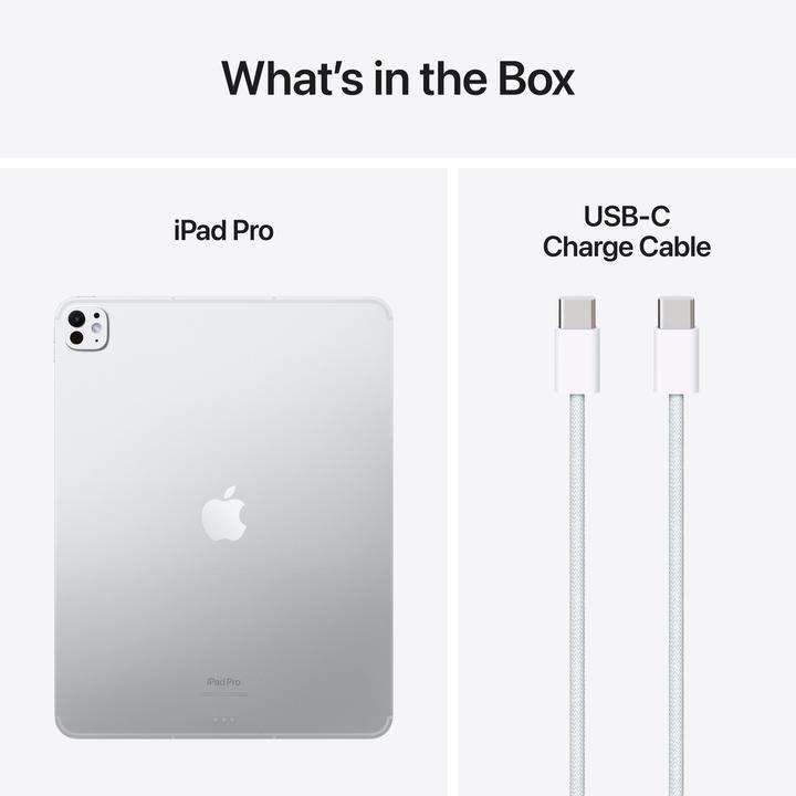Productafbeelding Apple iPad Pro 2024 13 Nanotexturglas (M4) (5G, 13", 2000 GB, Zilver)