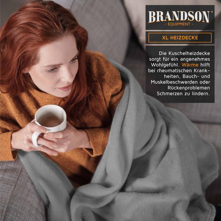 Image du produit Brandson Couverture chauffante (180 x 130 cm)