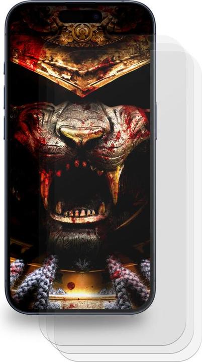 Actual product image Protectorking 3x Displayschutzfolie matt Anti-Reflex entspiegelt (3 Piece, Apple iPhone 15)