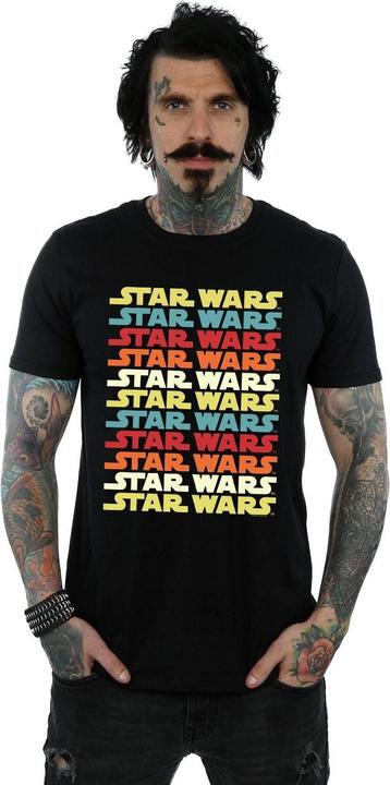Immagine prodotto Star Wars Retro Repeat Logo Maglietta Uomo (XL)