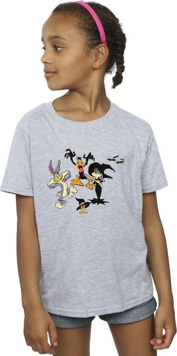 Actual product image Looney Tunes Girls Halloween Friends Cotton T-Shirt (152, 158)