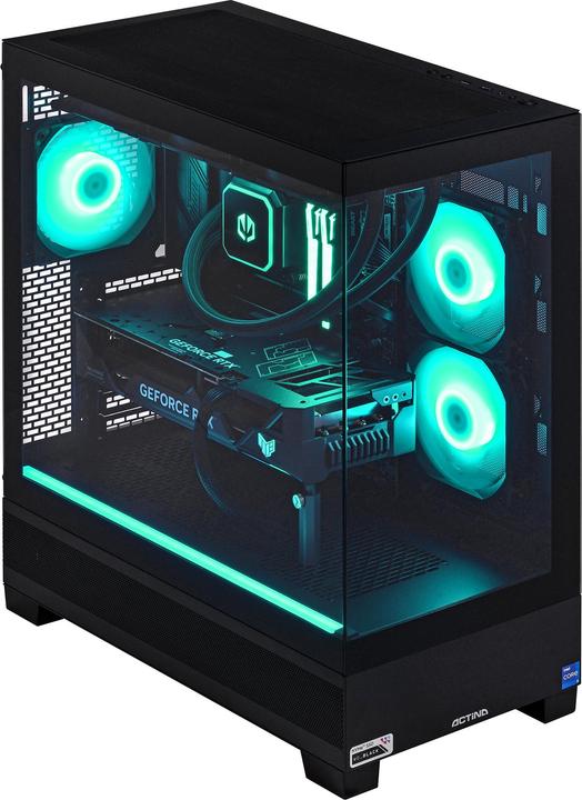 Produktbild Actina 5901443406235 PC AMD Ryzen™ 7 9800X3D 32 GB DDR5-SDRAM 1 TB SSD NVIDIA GeForce RTX 4070 Ti Su (AMD Ryzen 7 9800X3D, 32 GB, 1000 GB, GeForce RTX 4070 Ti Super)