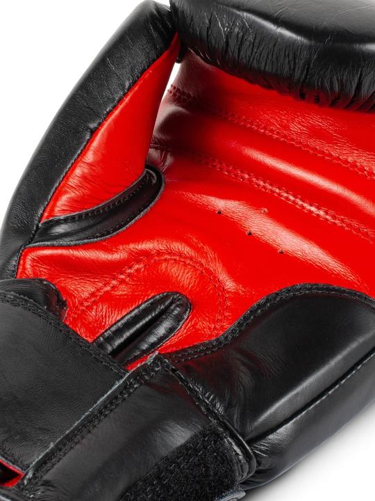 Produktbild Benlee Fighter Boxhandschuhe Leder Schwarz (14 OZ, One Size)