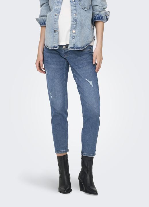 Produktbild Only Maternity Mama OLMCATWALK HIGH WAIST ANKLE DESTROYED Mom Jeans (32)