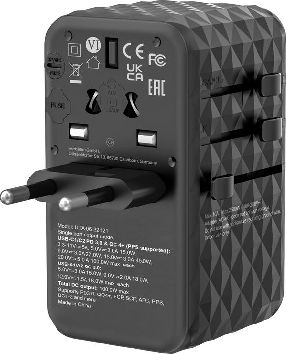 Produktbild Verbatim Universal-Reiseadapter