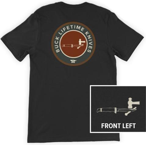 Buck T-shirt Lifetime Knives Tee 13225, rozmiar M (M)