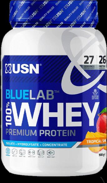 Actual product image USN Blue Lab 100% Whey Protein (Tropical Smoothie, 1 pcs., 908 g)
