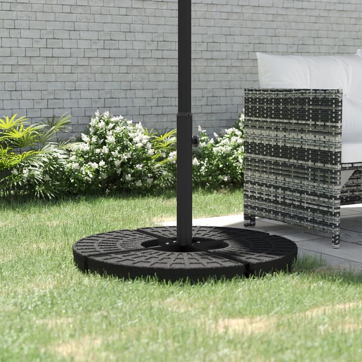 Produktbild Outsunny Schirmständer Kreuzfuss für Durchmesser von 32 - 48 mm