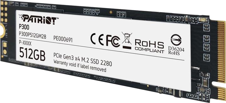Actual product image Patriot P300 SSD 512 GB (512 GB, M.2 2280)