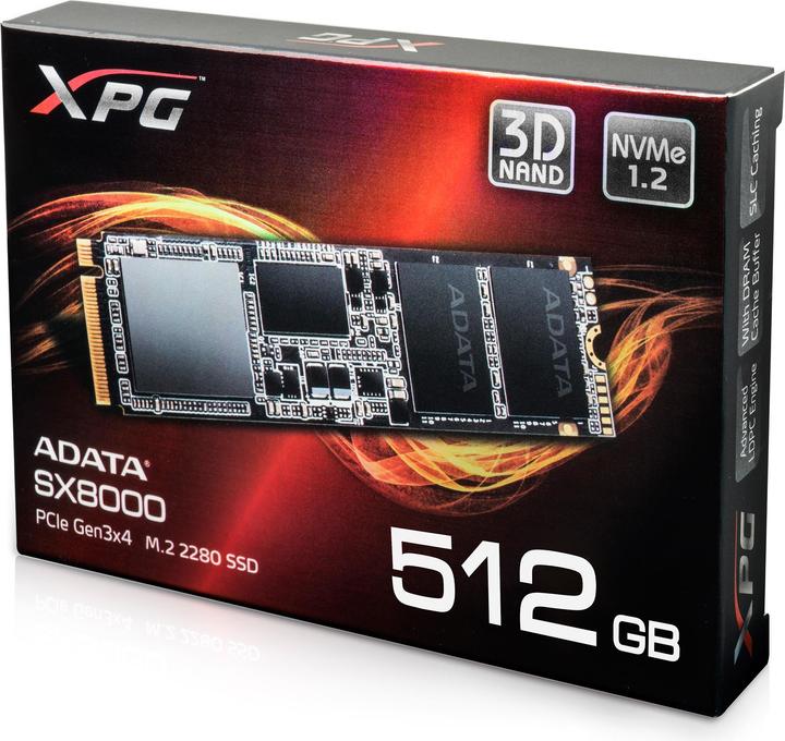 Immagine prodotto Adata Flash SX8000 (512 GB, M.2)