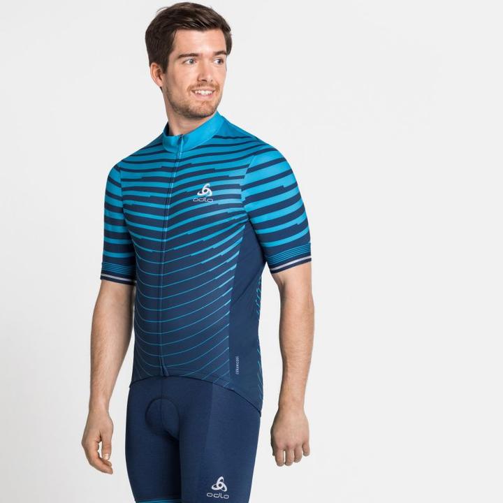 Actual product image Odlo Fujin Ceramicool Stand-up Full Zip Jersey (S)