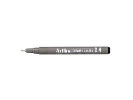 Actual product image Shachihata Fineliner Artline Drawing Pen EK234, 0.4 mm, assorted (Black, Grey, Metallic)