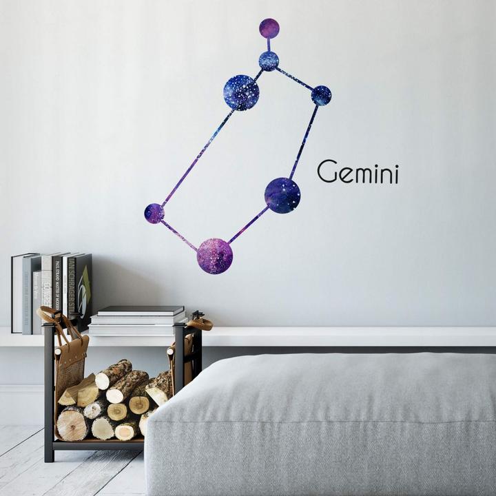 Produktbild Trenddeko Sternenbild Gemini - Zwillinge (30 x 21 cm)