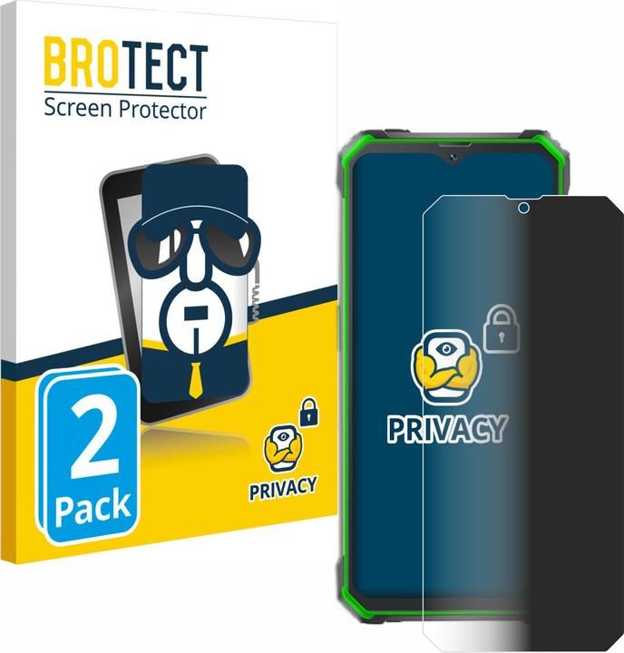 Produktbild BROTECT Sichtschutzfolie Anti-Spy Privacy Folie Blaulicht-Schutz (2 Stück, Blackview BV7100)