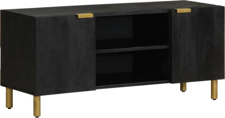 Actual product image VidaXL TV cabinet Lowboard TV cabinet TV table black wood-based material (105 x 33 x 46 cm)