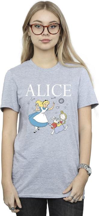 Immagine prodotto Disney Alice In Wonderland Follow The Rabbit Maglietta Ampia Donna (L)