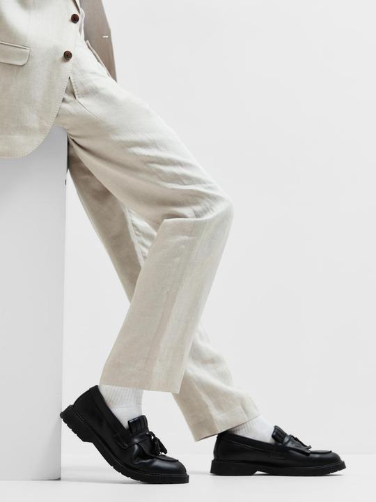 Actual product image Selected Homme Regular fit linen suit trousers (52)