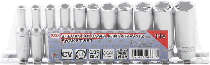 Actual product image BGS Steckschlüssel-Einsatz-Satz (4 mm, 5 mm, 5.5 mm, 6 mm, 7 mm, 8 mm, 9 mm, 10 mm, 11 mm, 12 mm, 13 mm)
