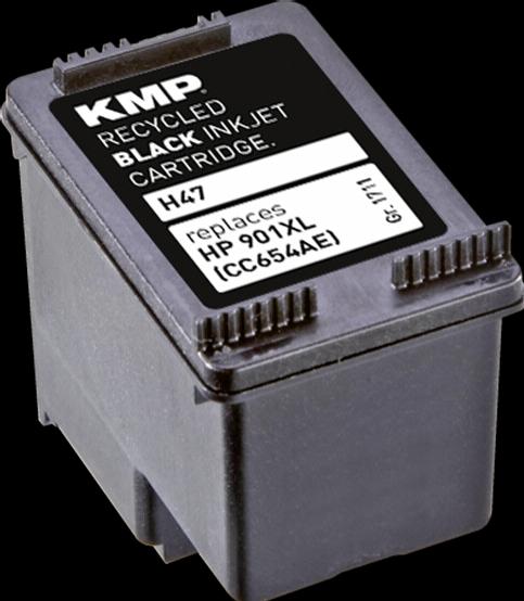 Actual product image KMP H47 Ink cartridge comp. with HP CC 654 AE No. 901XL (FC)