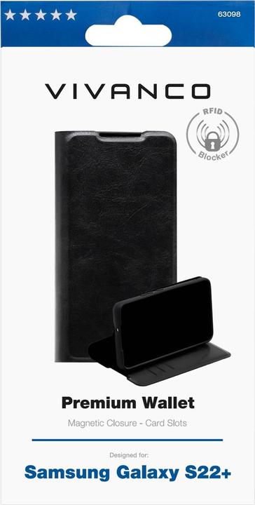 Image du produit Vivanco Étui portefeuille Premium (Samsung Galaxy S22+)