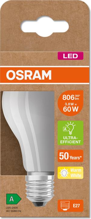 Immagine prodotto Osram Filamento Led Classic A (E27, 4 W, 840 lm, 1 x, A)