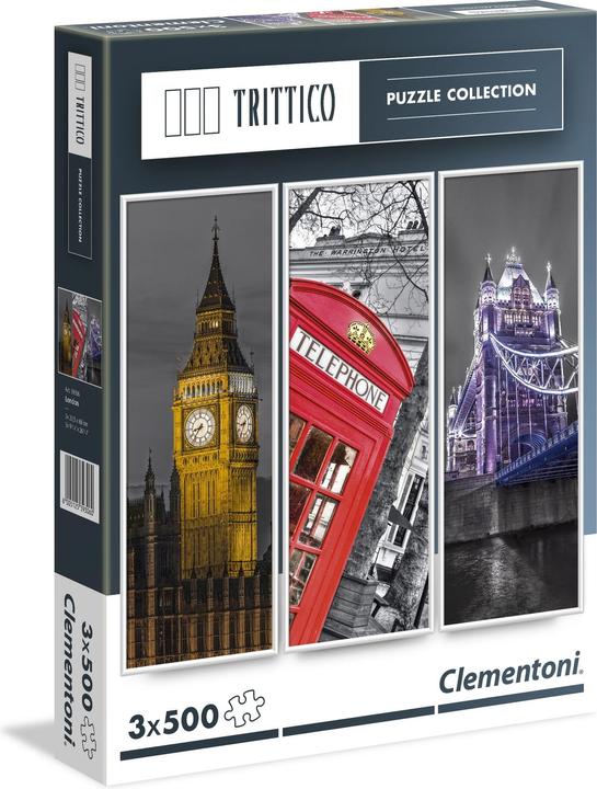 Image du produit Clementoni Trittico Londres (500 pièces)