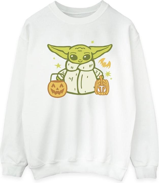 Actual product image Star Wars Womens/Ladies Trick Or Treat Grogu Sweatshirt (S)