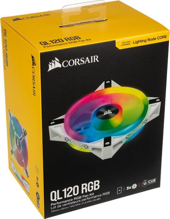 Productafbeelding Corsair iCUE QL120 RGB (120 mm, 3 x)
