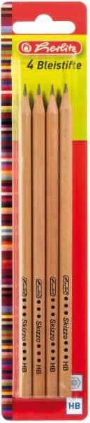 Immagine prodotto Herlitz Matita Skizzo naturale, esagonale, durezza HB (HB, 4 x)