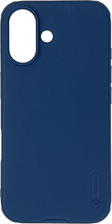 Actual product image Nillkin Super Frosted Shield Pro case for iPhone 16 - blue (Apple iPhone 16)