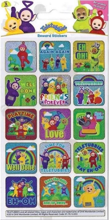 Actual product image Teletubbies Reusable Stickers (Pack of 15)