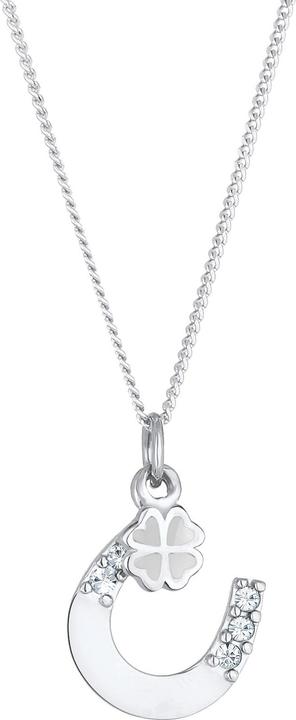 Produktbild Elli Hufeisen, Kleeblatt (Glaskristall, 925er Sterling Silber, Emaille, 45 - 55 cm)