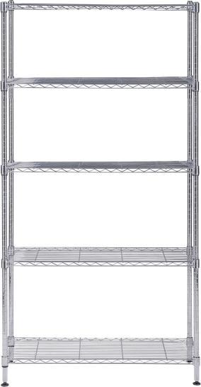 Produktbild Alba Reol chrome stål med 5 hylder medium