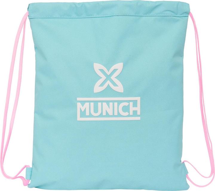 Actual product image MunichSport Backpack bag with straps Munich Heaven sky blue 35 x 40 x 1 cm