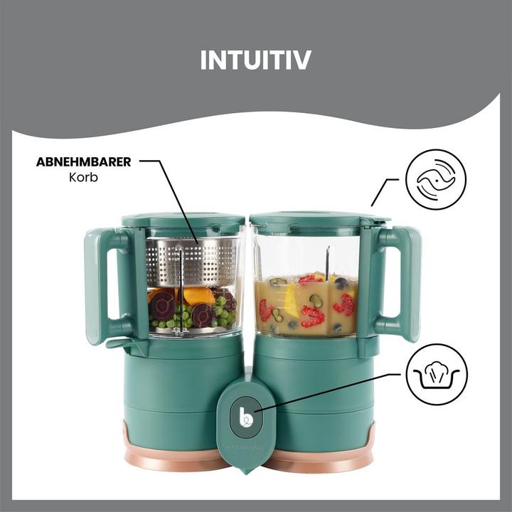 Produktbild Babymoov Babynahrungszubereiter Babynahrungszubereiter Nutribaby Glas + GRATIS