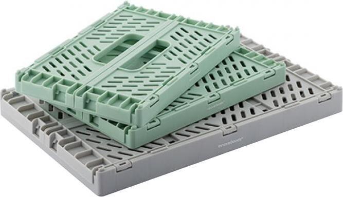 Actual product image InnovaGoods 3x stackable and foldable storage boxes (20 x 15 x 9 cm, 30 x 20 x 12 cm)