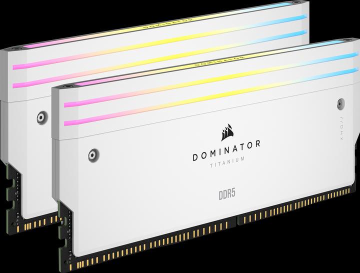 Produktbild Corsair DOMINATOR Titanium Light Enhancement Kit, 2-up config, Functional LEDs, White Heatsink, no DRAM ICs (Mehrfarbig)