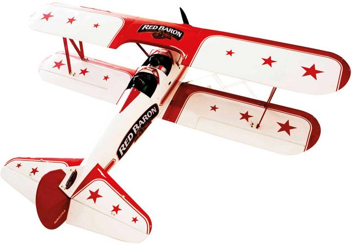 Actual product image Seagull Models stearman "red baron" biplane arf for electric or combustion engines (Scale Helicopter)