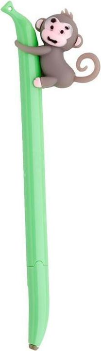 Actual product image Puckator Monkey Banana Fine Tip Ballpoint Pen Pen (Black)