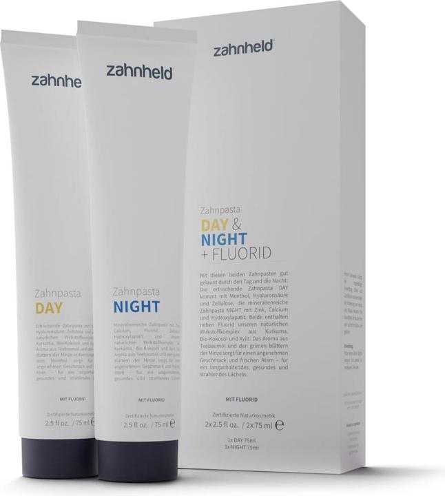 Actual product image Zahnheld Toothpaste day & night fluoride paste (150 ml)