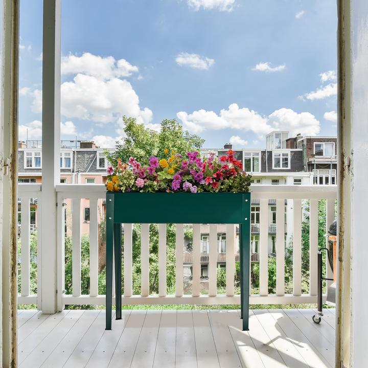 Actual product image Relaxdays Grünes Hochbeet aus Metall