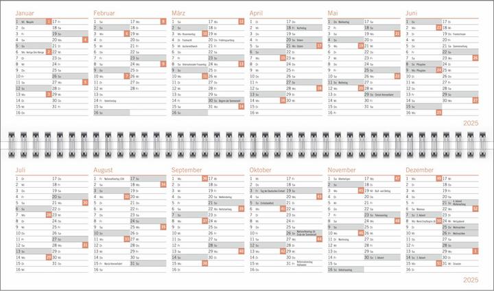 Produktbild Hannah Dale : Wochenquerplaner 2025 (32.5 x 9.3 cm, Harter Einband, Deutsch)