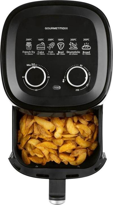 Actual product image Gourmetmaxx Heissluft-Fritteuse 3.1 l, Detailfarbe: Schwarz